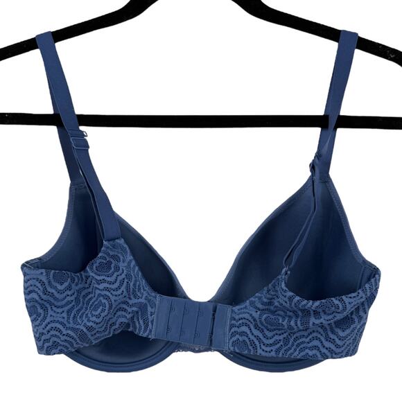 Chantelle T-Shirt bra C13B60 C Jolie Memory Foam blue size 32DDD 32F - Picture 4 of 7